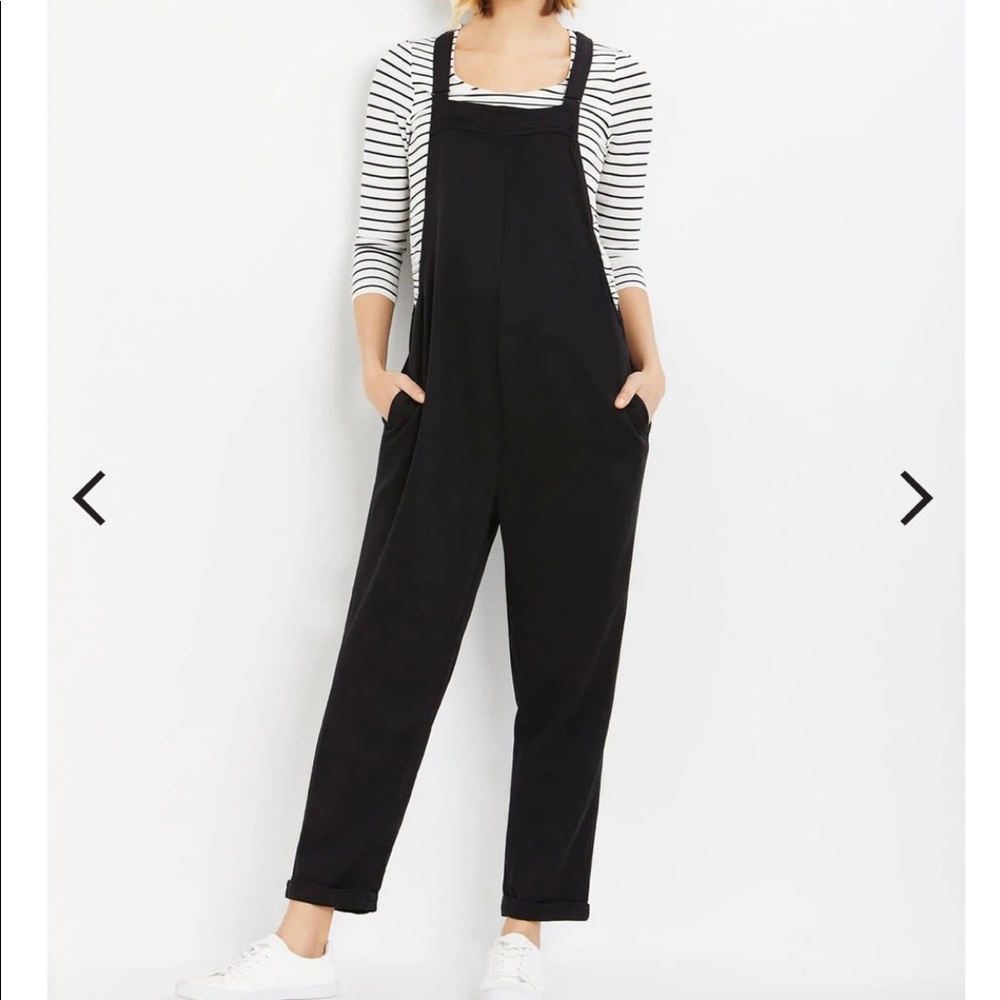 NWT A pea in the pod tencel maternity overalls small